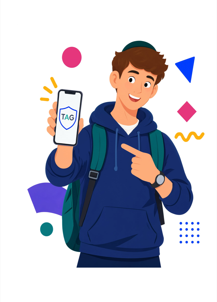 Kid holding phone